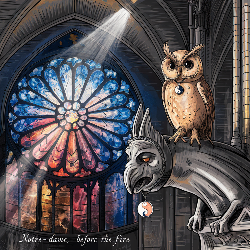 Notre-Dame de Paris, Gothic stained glass