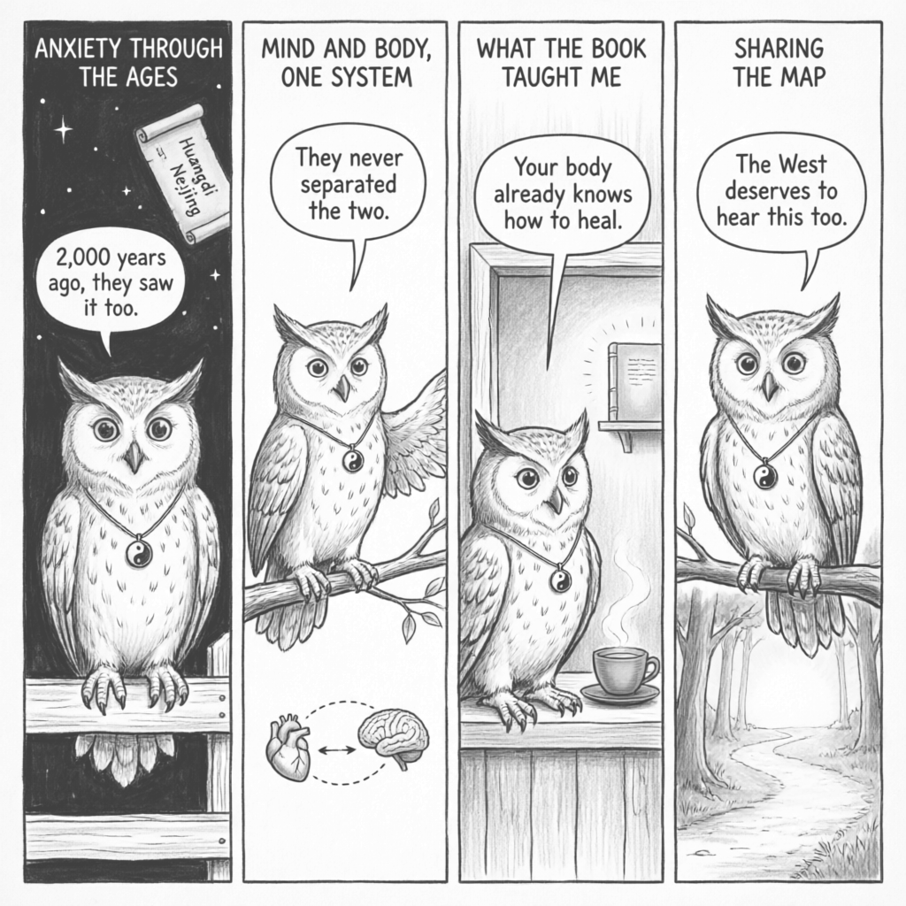 Ollie the TCM Owl: bridging ancient Chinese wisdom with modern Western anxiety