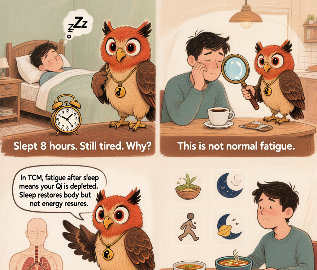 TCM comic: Why you're tired after 8 hours of sleep