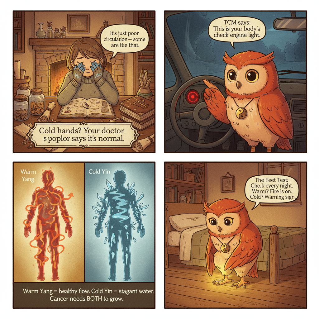 Ollie comic: Cold hands warning signs explained